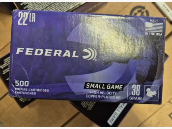 MUNIZIONE FEDERAL .22 LR 38GR CPHP 50 colpi