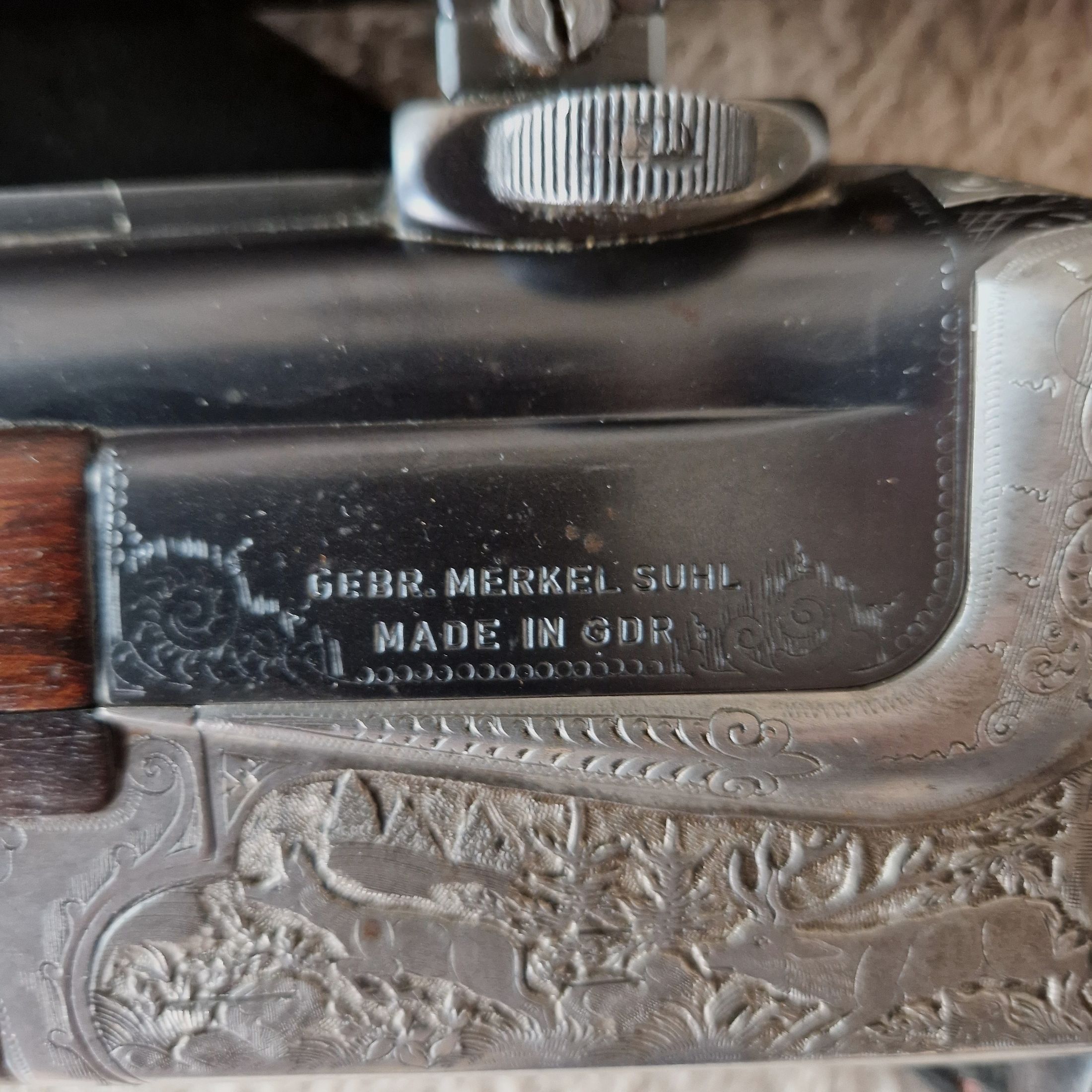 Kipplaufbockbücksflinte  Merkel Suhl  8x57 IRS/ 12x70