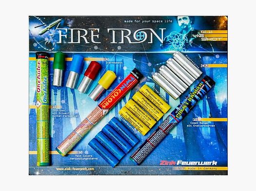 Zinc Fuochi d'artificio Fire Tron Set da 46 pezzi 15 mm