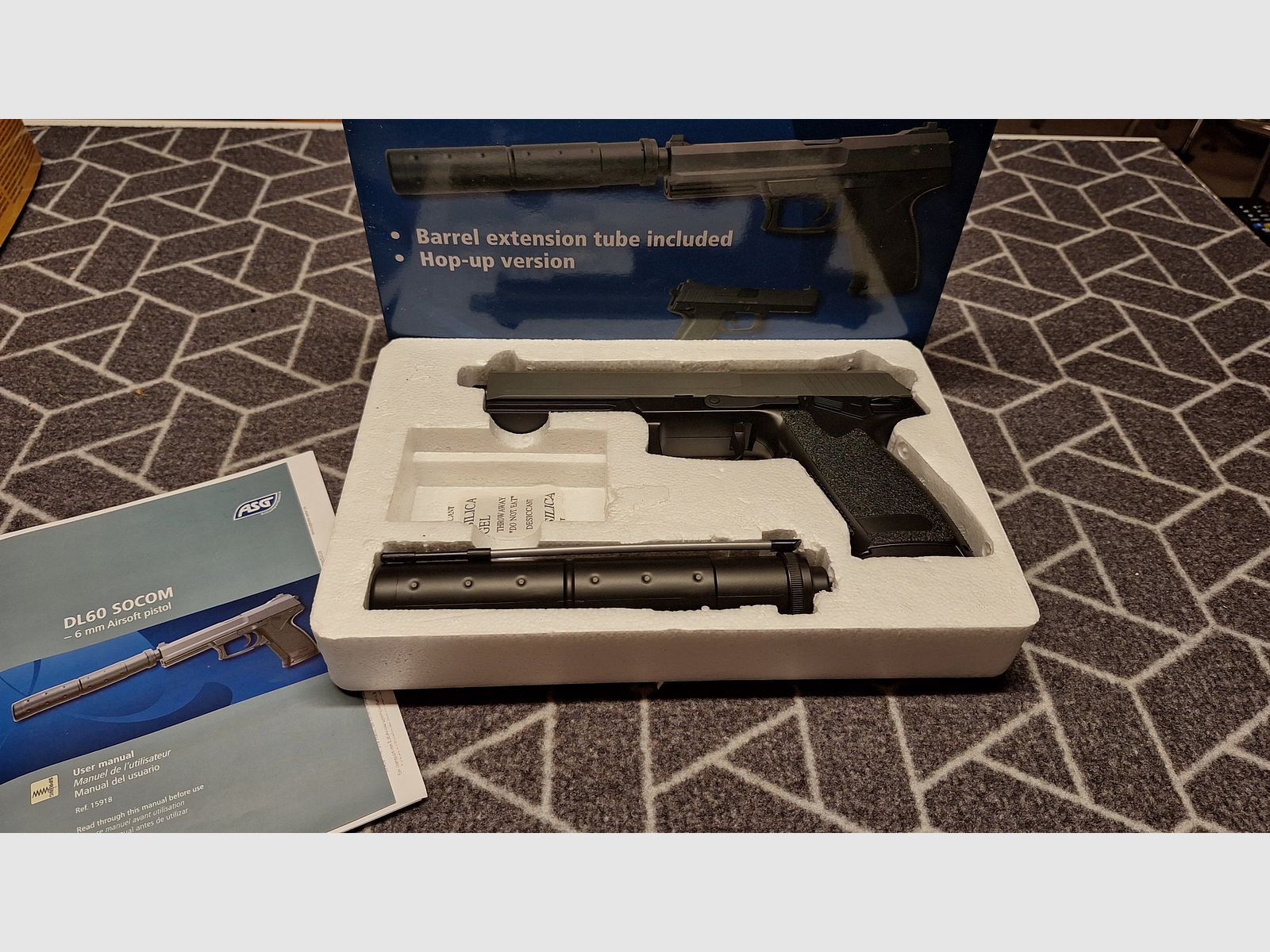 Desert Eagle/Beretta PT92/DL60 Socom 3xAirsoft-Pistole-NEU!