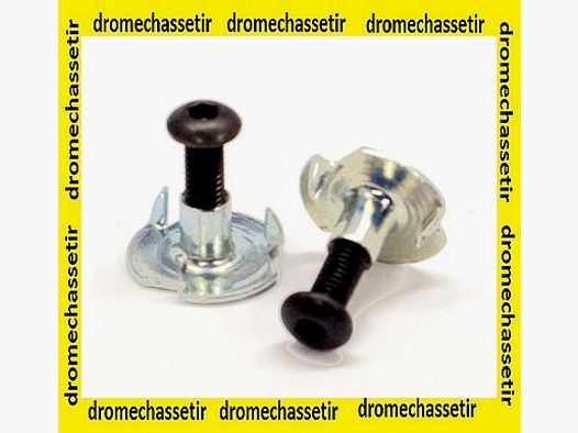 2er-Set Schrauben mit Muttern für Picatinny-Schiene BT1517