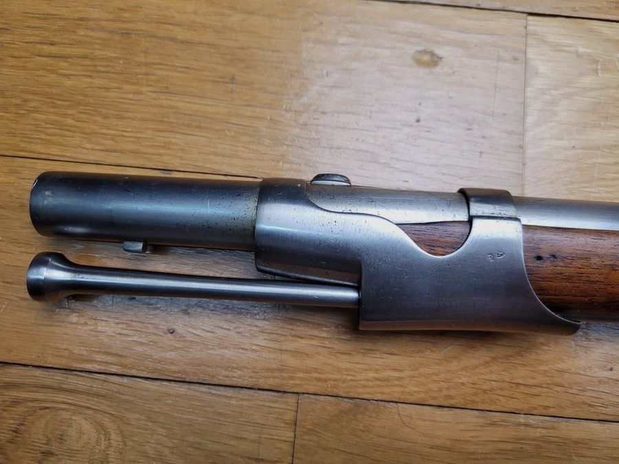 Sehr seltener Infanteriegewehr Modell 1857 – nicht umgebaut Tabatière – Kaiserliche Manufaktur Mutzig – schöne Stempel – TBE+, Bild 24 von 28