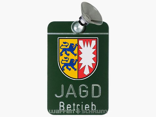 AKAH Autoschild - Jagdbetrieb Aluminium Schleswig-Holstein
