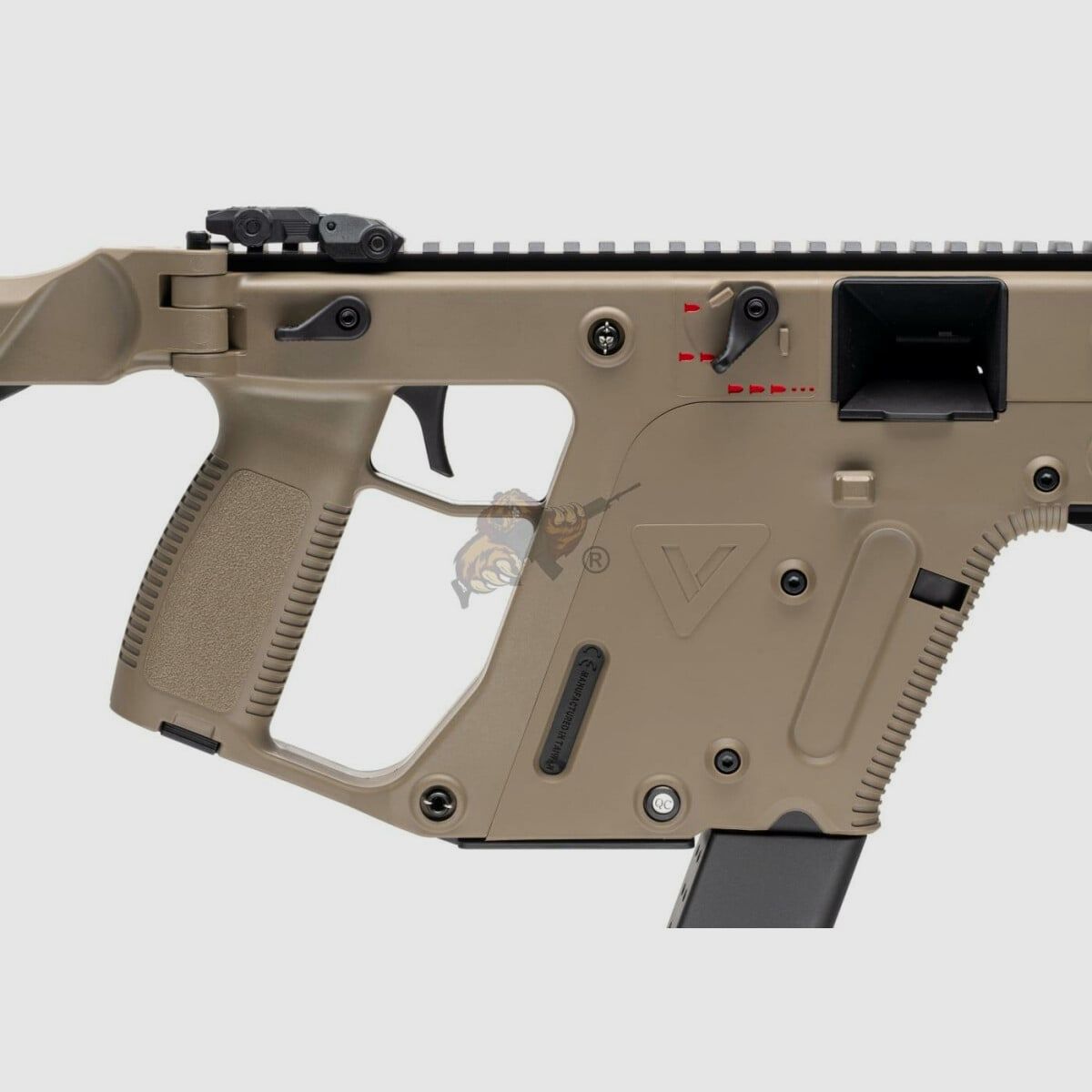 Kriss Vector V2 Airsoft en Dark Earth - max. 0,5 Joule (Krytac)