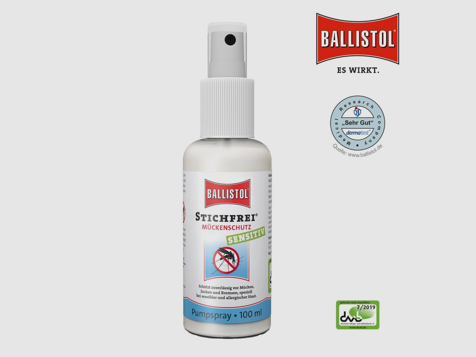 Ballistol Stichfrei® Sensitiv Spray à pompe 100ml, image 1 sur 7