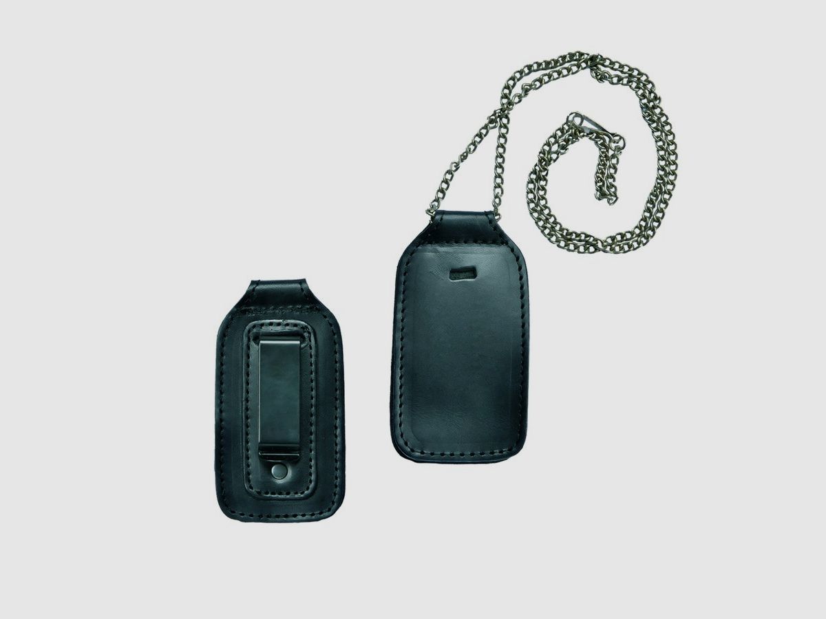 PARABELLUM PLATTENTASCHE AUS LEDER MIT KETTE UND CLIP