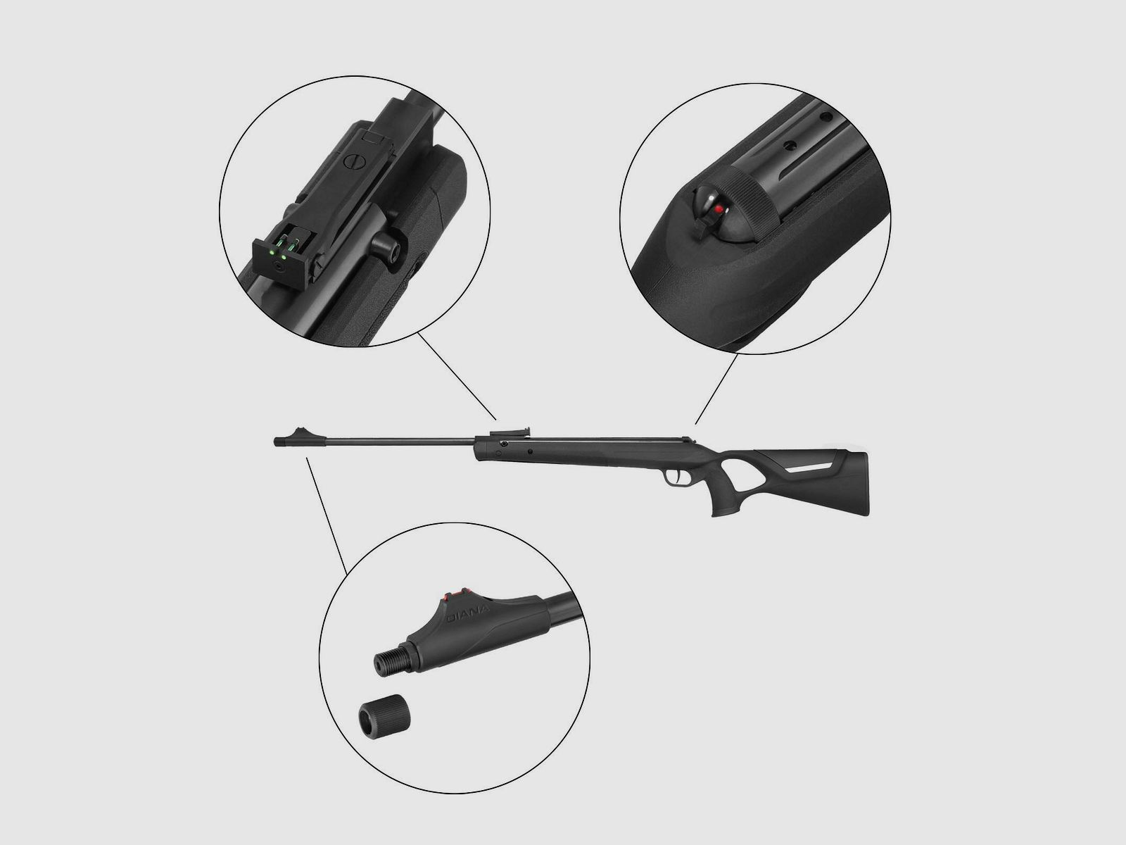 Diana 34 EMS Panther Knicklauf Luftgewehr Kaliber 5,5 mm Diabolo (P18)