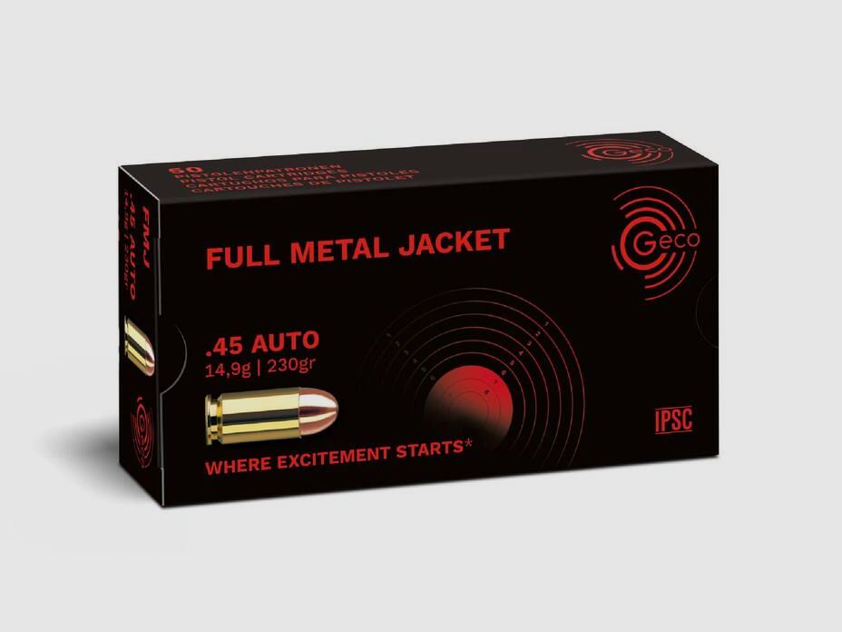 GECO .45 Auto Full Metal Jacket 14,9g/230gr
