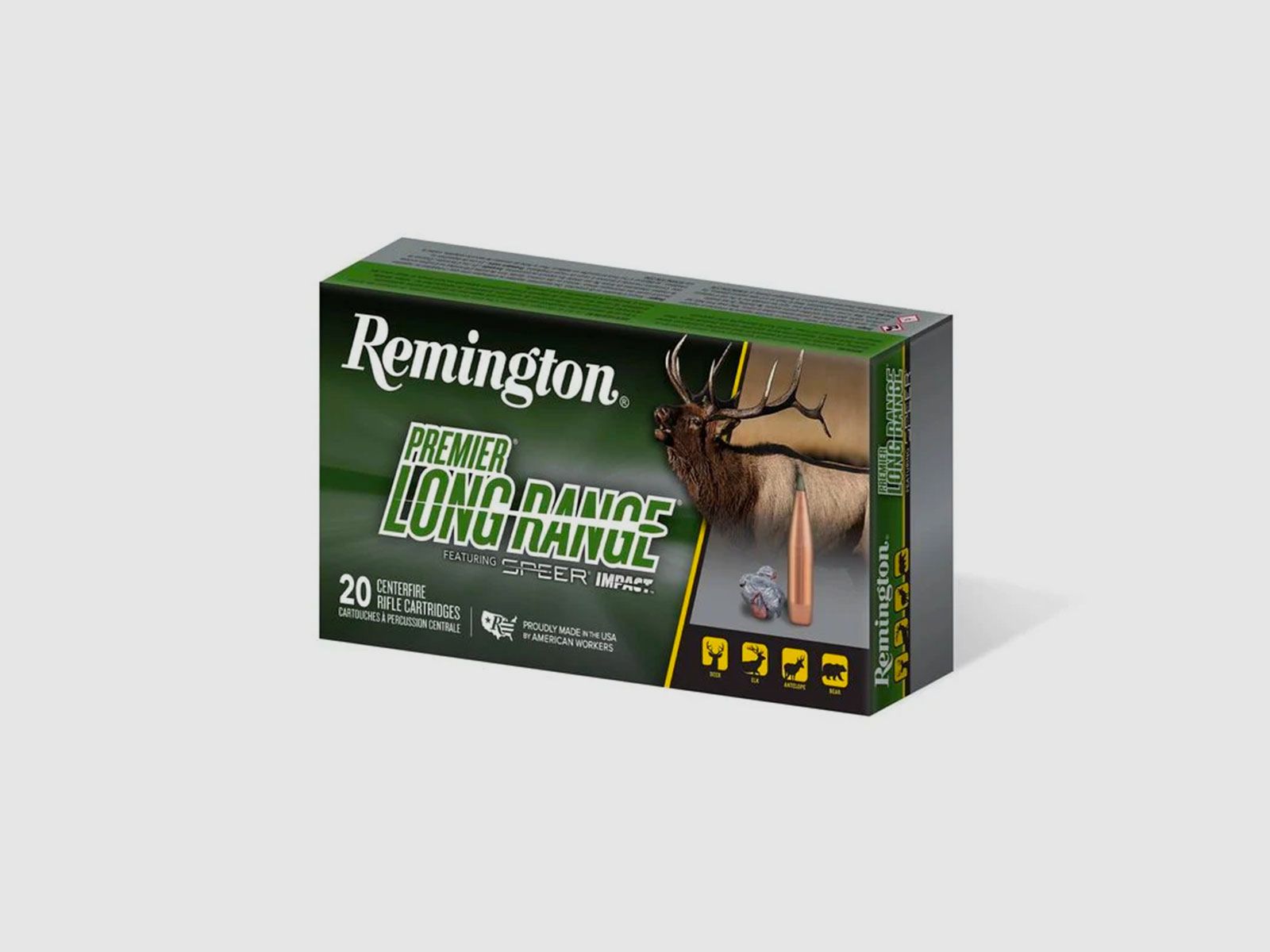 MUNITION – REMINGTON – PREMIER LONG RANGE 7MM REM MAG, 175 Grain, Speer Impact, 2870 fps, Bild 1 von 3