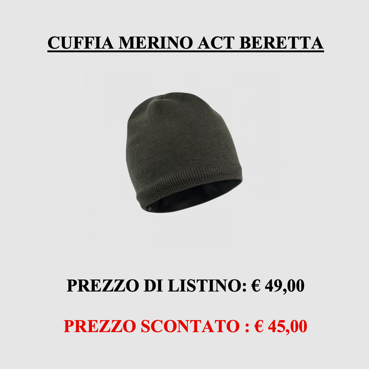 Beretta – Merino Hoofdtelefoon ACT Groen, afbeelding 1 van 3