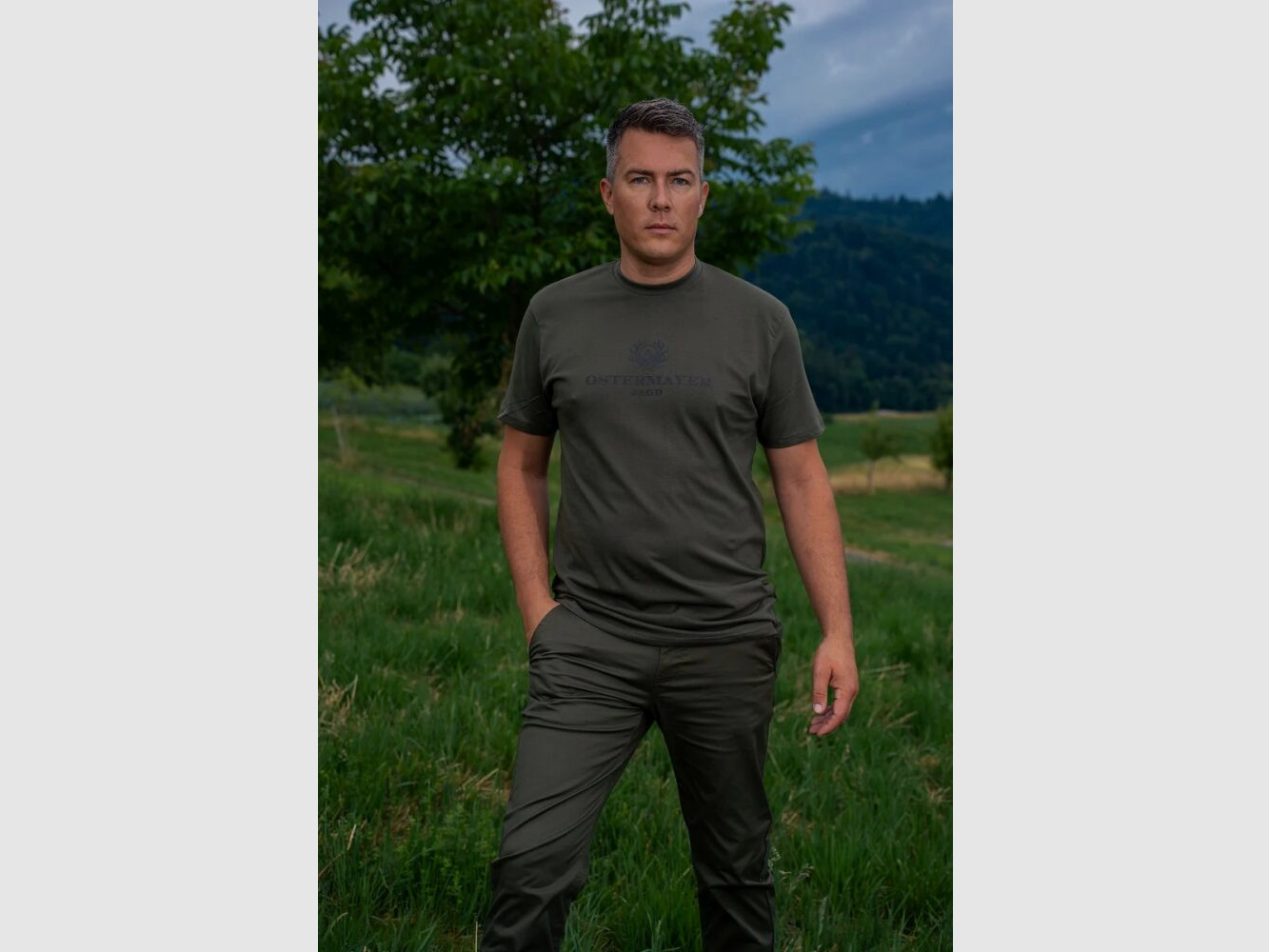 Ostermayer Jagd Logo T-Shirt Herren - Ostermayer Jagd