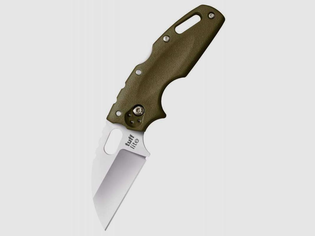 Cold Steel Tuff Lite Taschenmesser, Glatte Schneide, Olivgrün