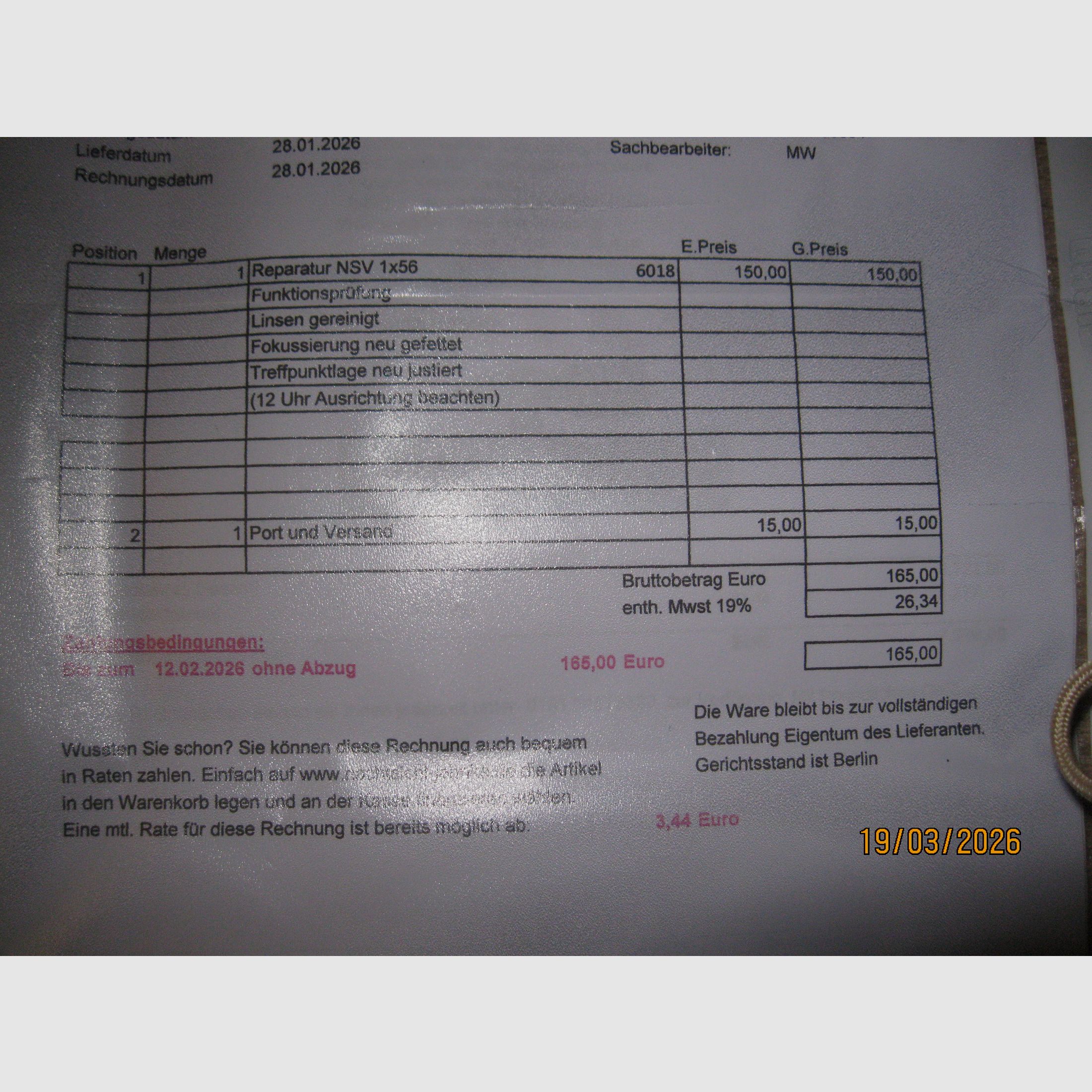 Nachtsichtgerät DJ-8 NSV 1x56 Monochrom / Onyx. Hochwertige Röhre.