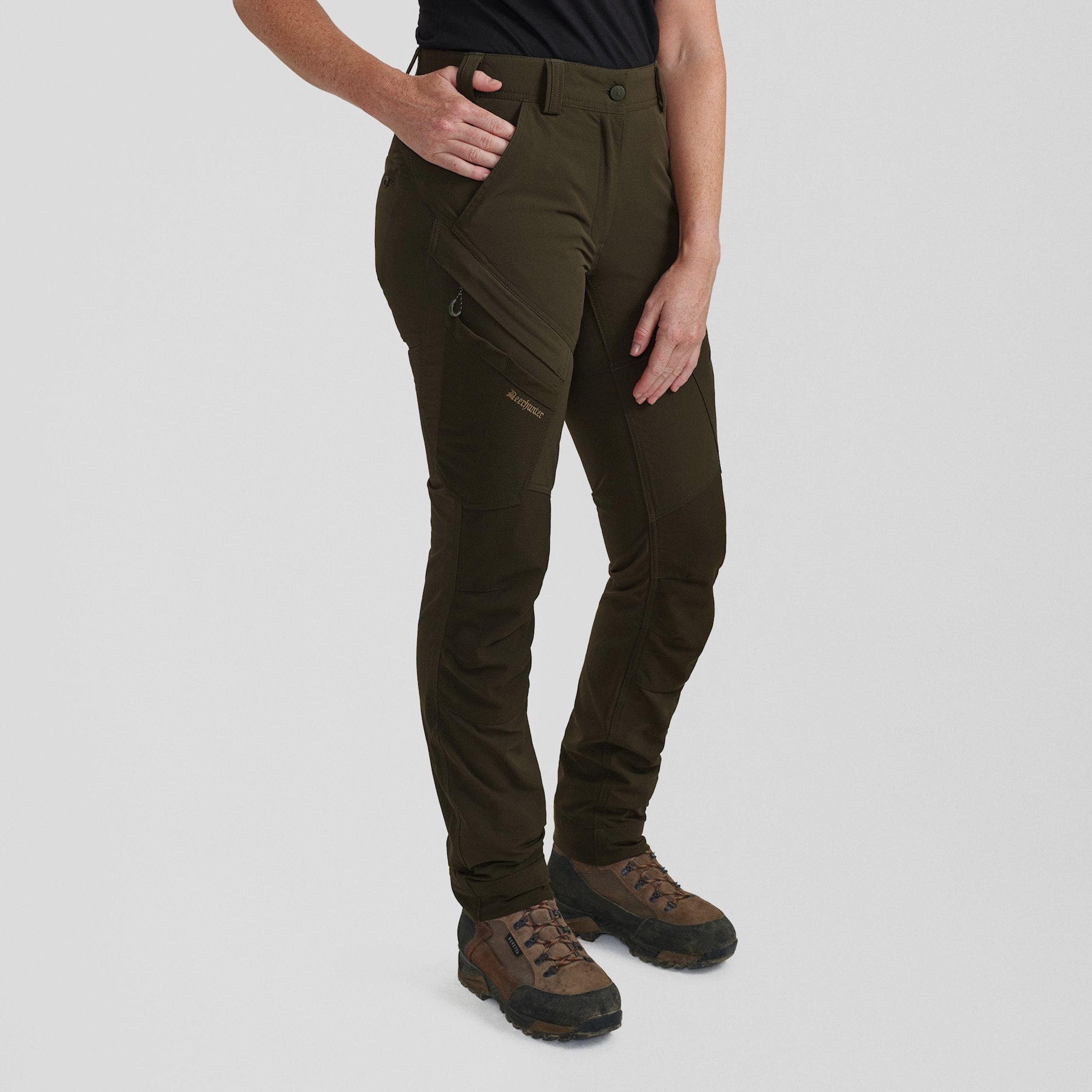 Deerhunter Lady Northward Trousers Bark Green 46