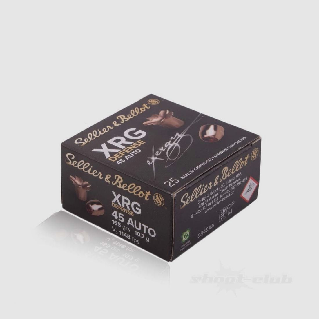 Sellier & Bellot XRG-D 10.7g/165grs .45ACP, image 2 of 4