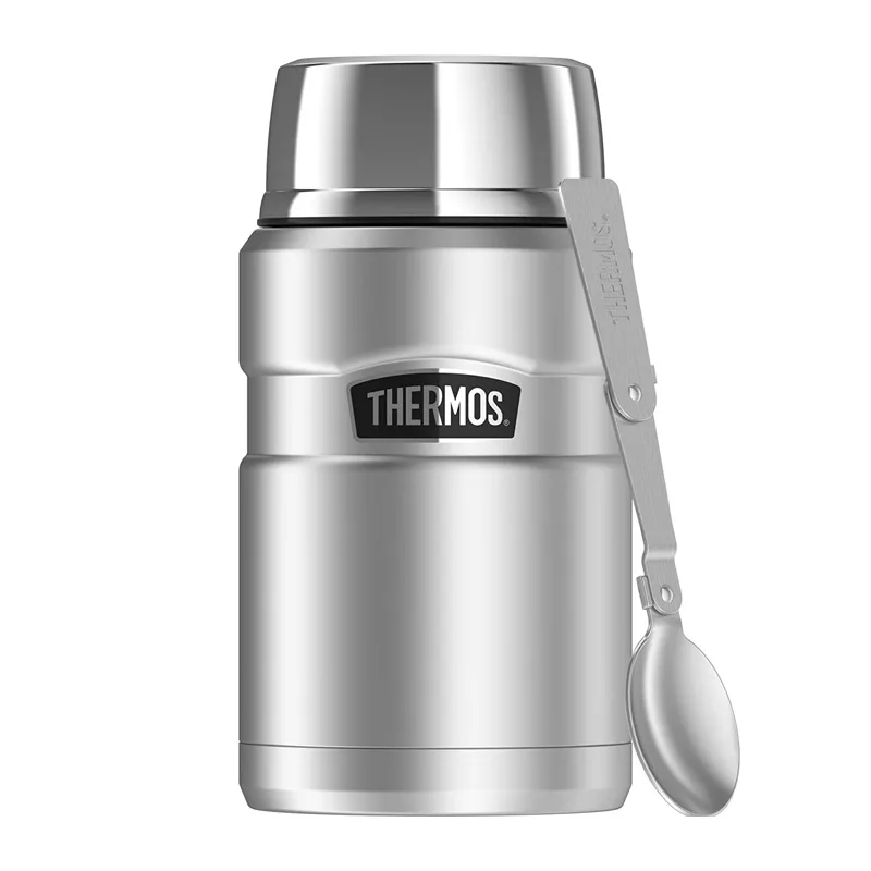 THERMOS – Lebensmittelthermoskanne mit faltbarem Löffel und Becher – Edelstahl – 173050, Bild 1 von 3