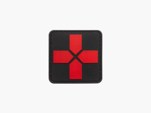 Red Cross Medic Rubber Patch, 40mm (Blackmedic)