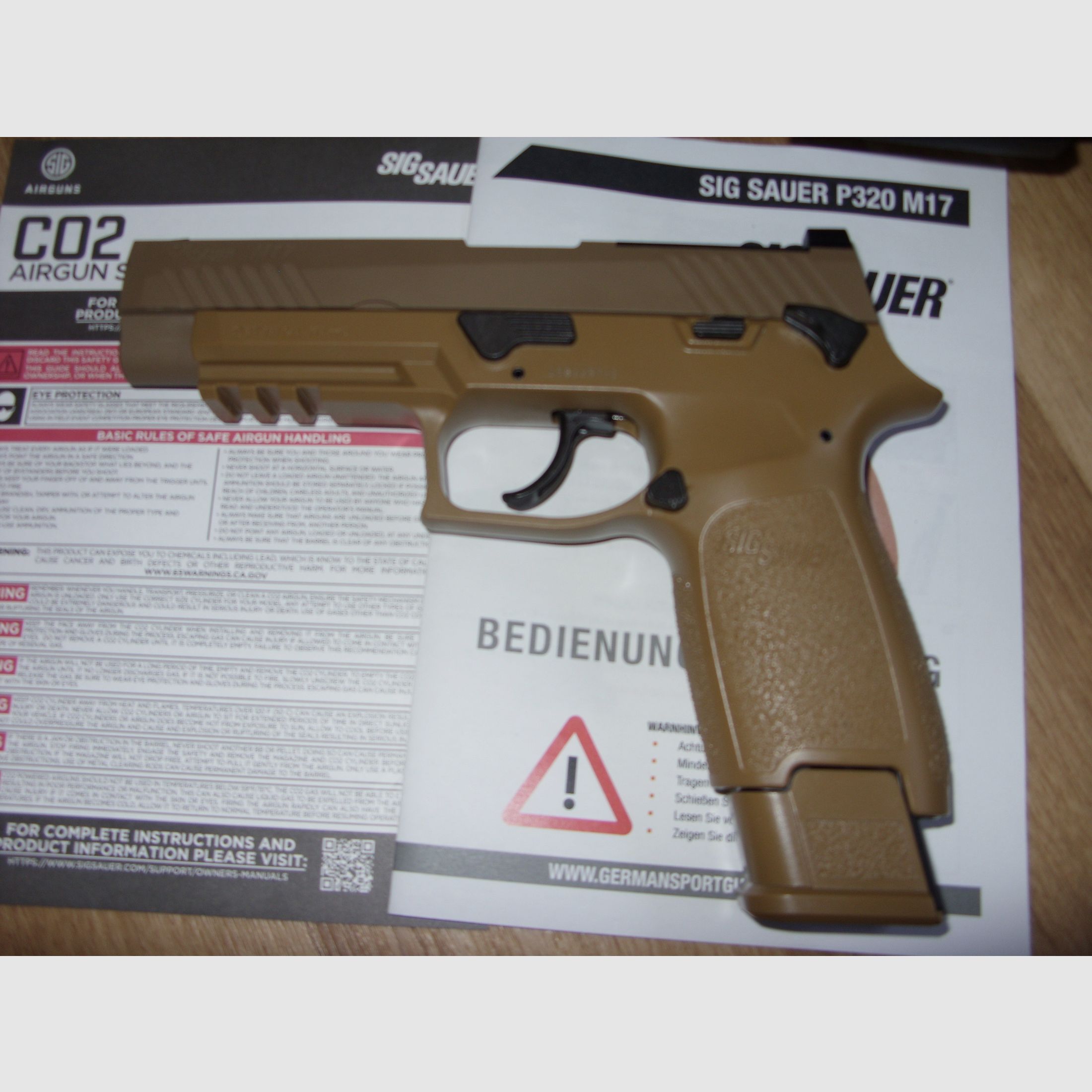 SIG SAUER P320 M17 Co2 Pistole Kaufdatum 13.10.2025
