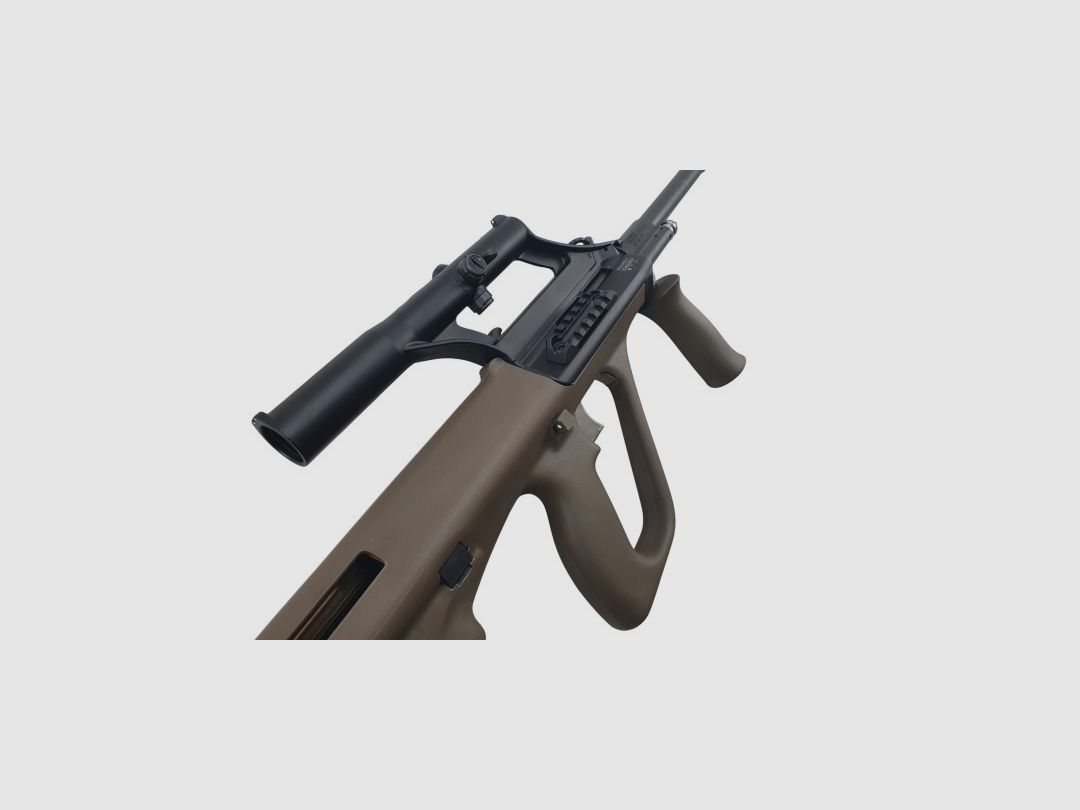 CARABINE DE TIR STEYR AUG Z SA QCB ARMY OLIVE AVEC LUNETTE STEYR x1.5 CAL.223 Rem. CANON 508mm, image 7 sur 14