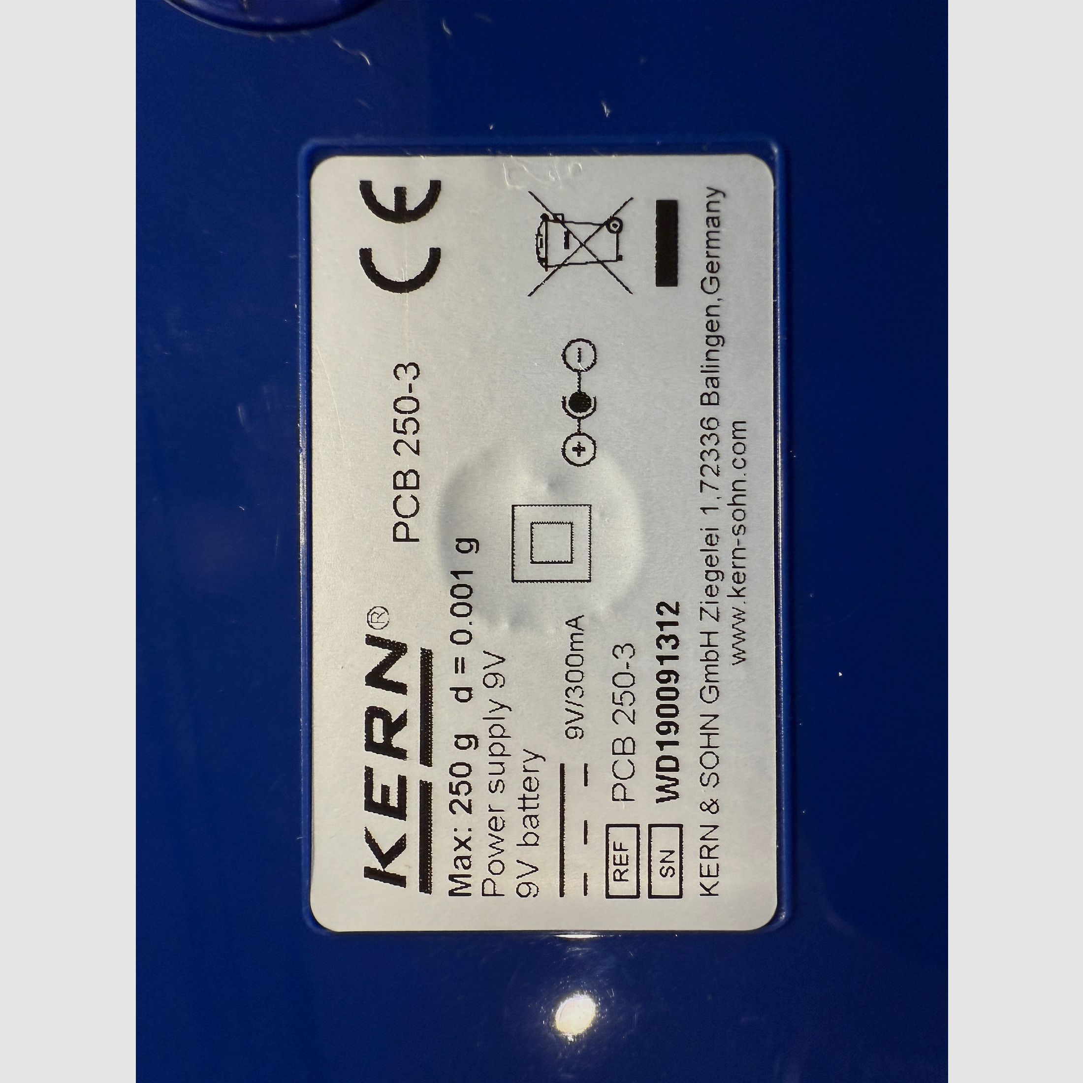 Kern PCB 250-3 Precisieweegschaal Laborweegschaal Herlaadpoederweegschaal