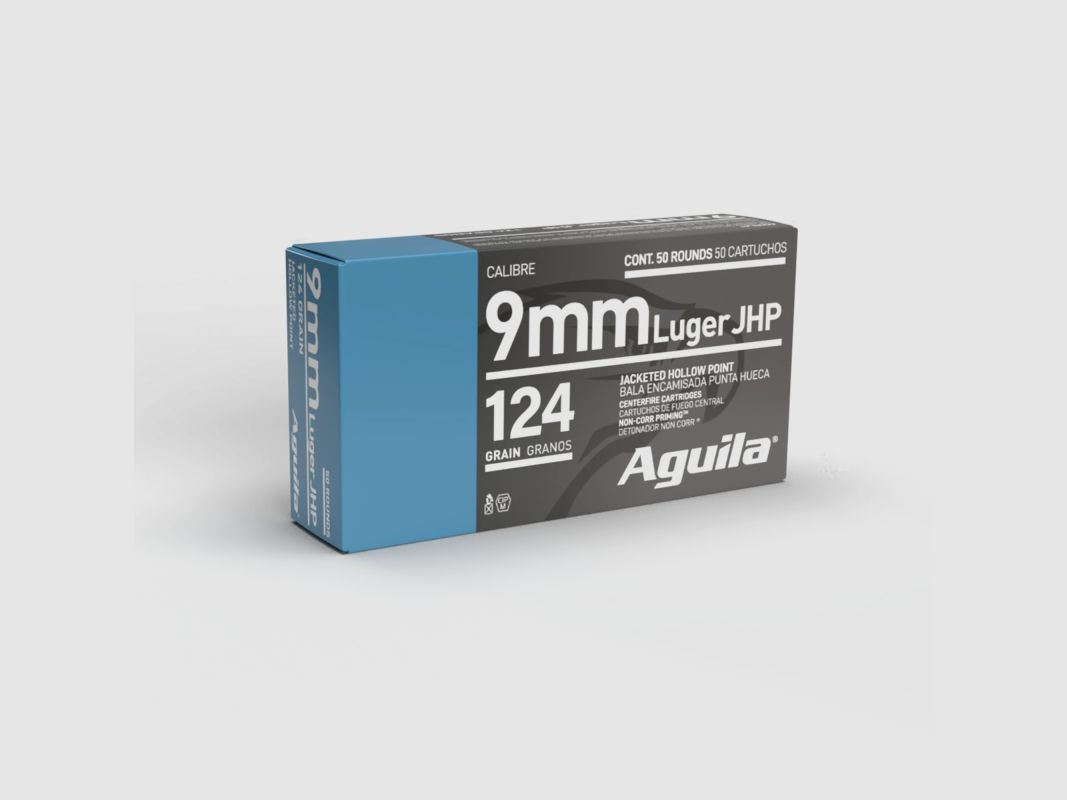 AGUILA 9X19 JHP 124GR X50