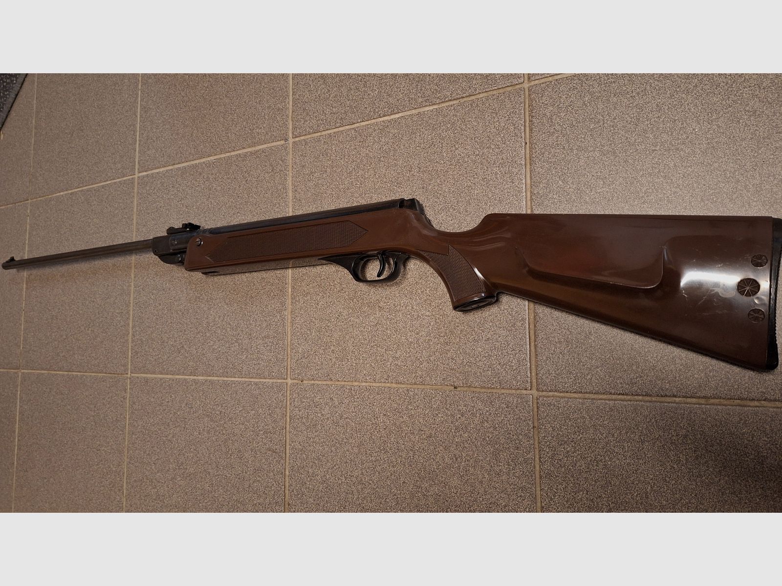 Air rifle Model 304 Haenel Suhl Original DDR Brown 49cm barrel!