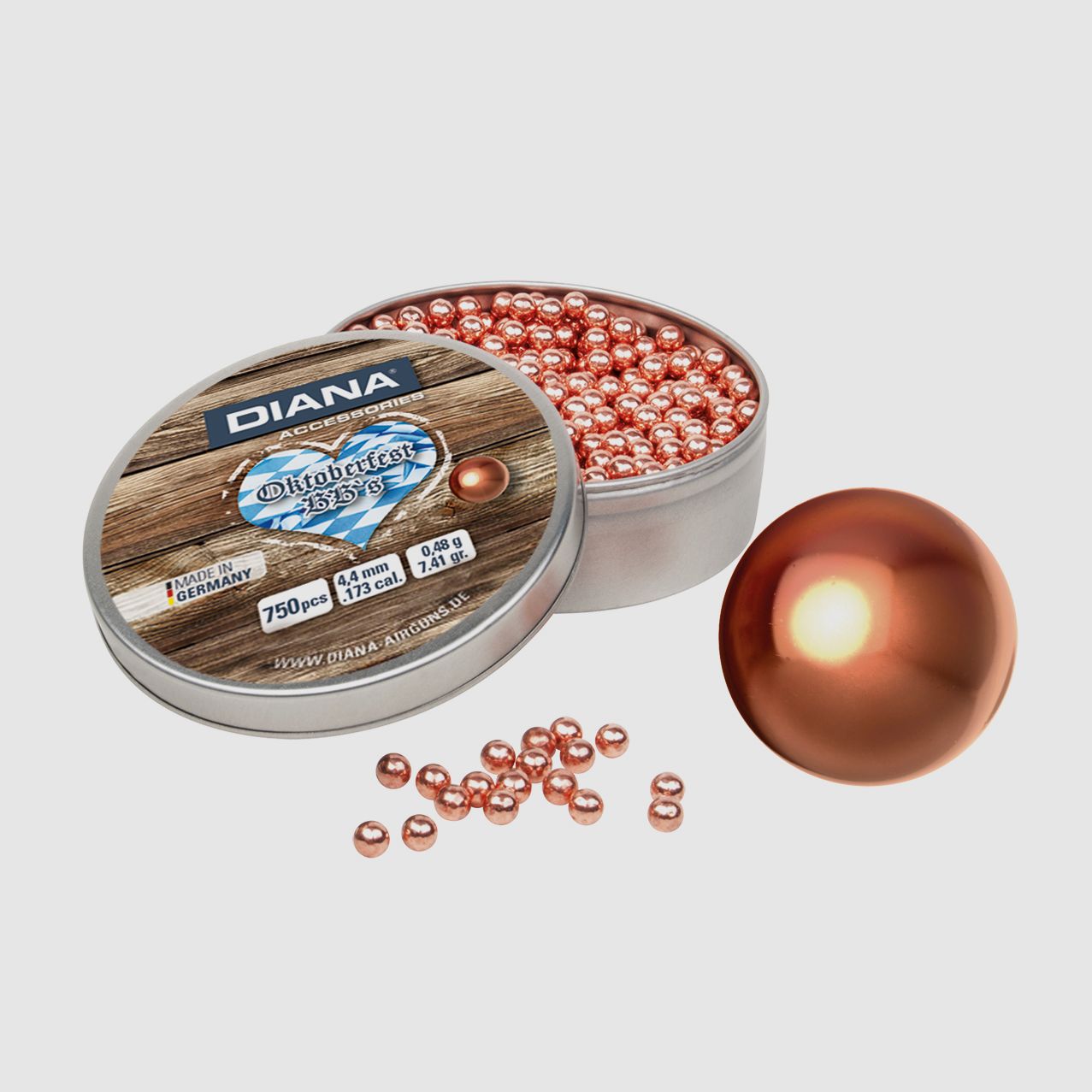 DIANA Oktoberfest Blei BBs verkupfert 4,4mm 750 Stück