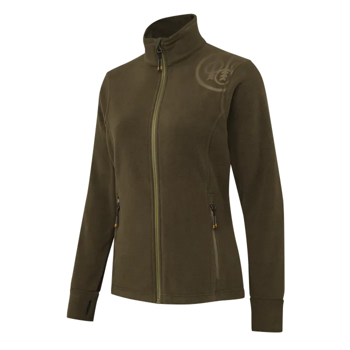 Beretta HP Logo Full Zip Women's Thermofleece Jacket in Green