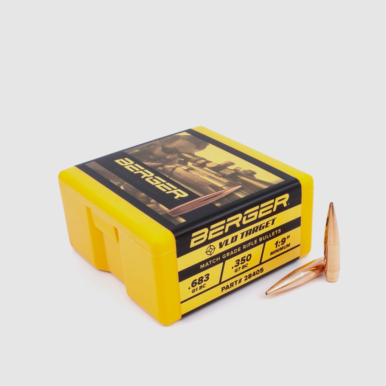 Proiettile Berger 7mm/.284 VLD Target 180GR 100 Pezzi