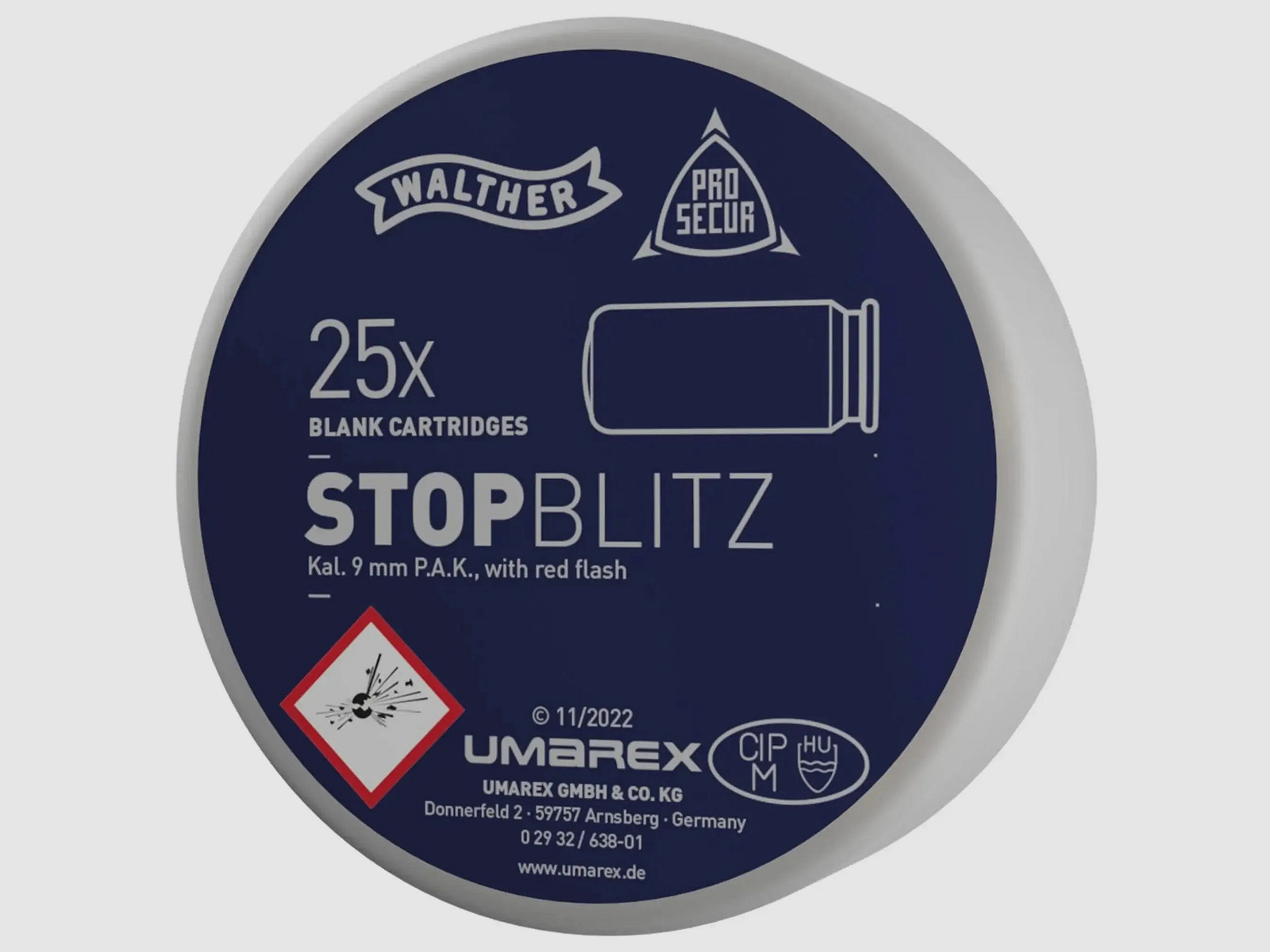 Walther Walther ProSecur Stop Blitz cal. 9 mm P.A.K. 25 Stück