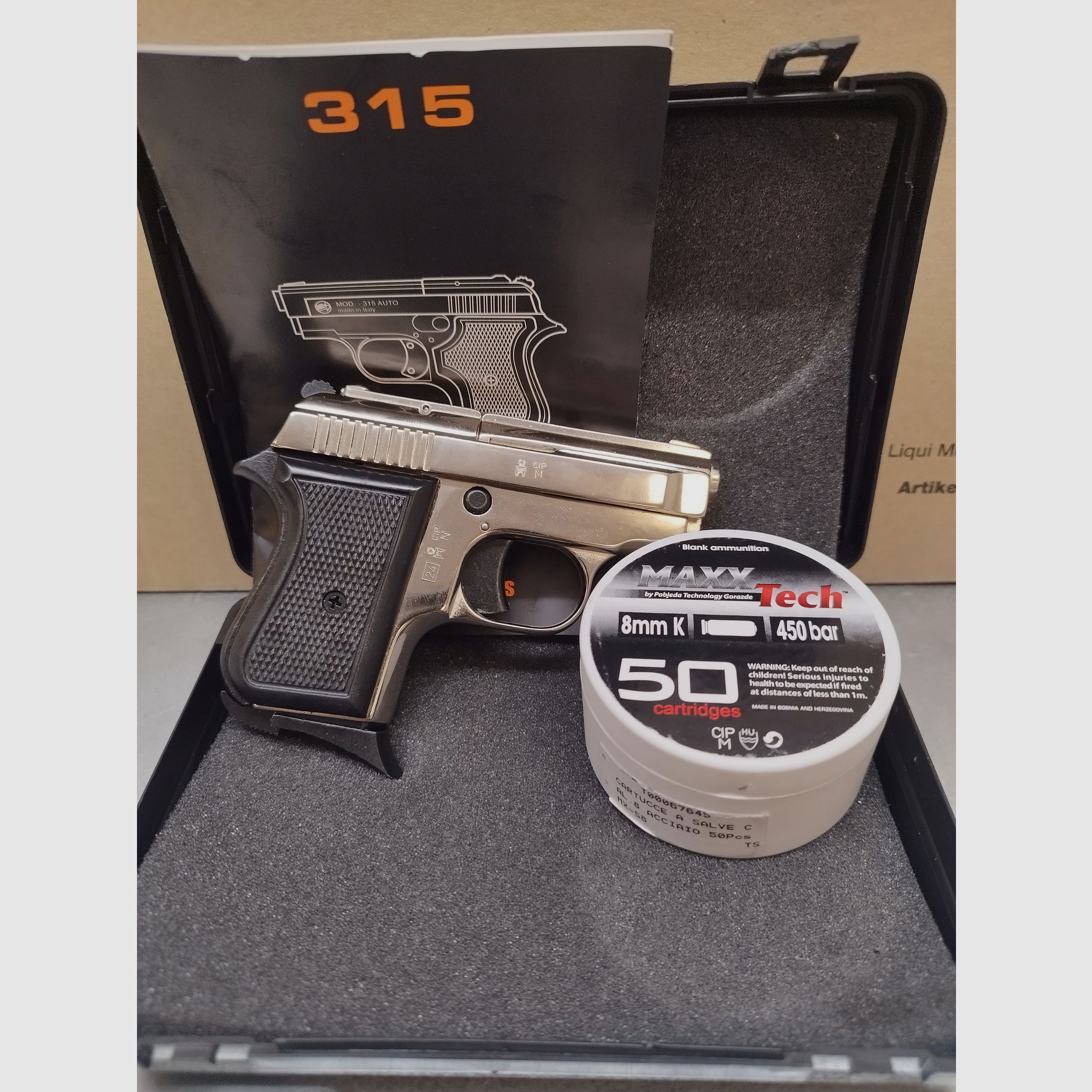 Bruni Modell 315 Baby Nichelato 8mm P.A.K