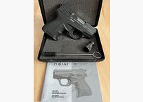 Zoraki 906 Pistolet 9mm P.A.K noir-chrome + étui cuir IWB