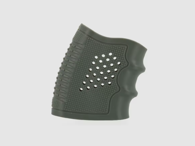 3 Stk. Tactical Grip Glove Griffüberzug Gummi für Glock und weitere Pistolen, schwarz, grün & desert, Bild 5 von 5