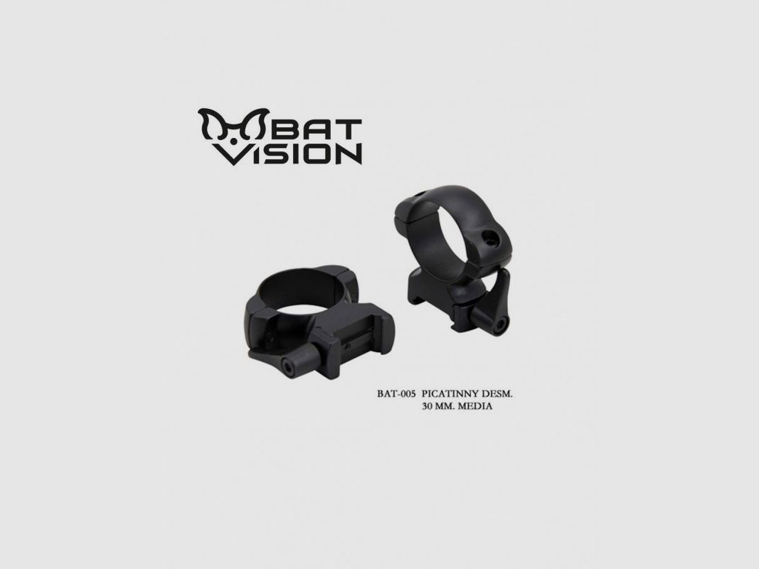 Abnehmbare Montageringe aus Stahl Bat Vision