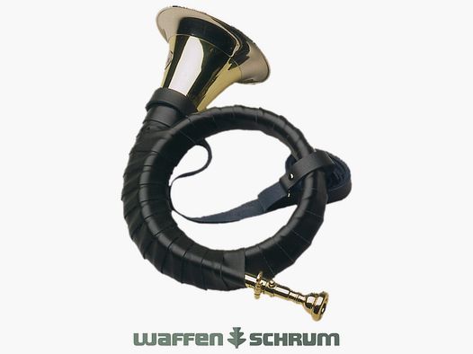 Dotzauer Fürst-Plesshorn B 2-windig Stimmzug - Mundstück Echtlederumwicklung - Ledertrageriemen