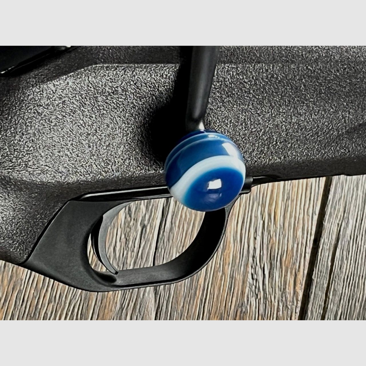 JGERSCHMUCK - Kammergriffkugel fr Blaser R8 Blauer Achat