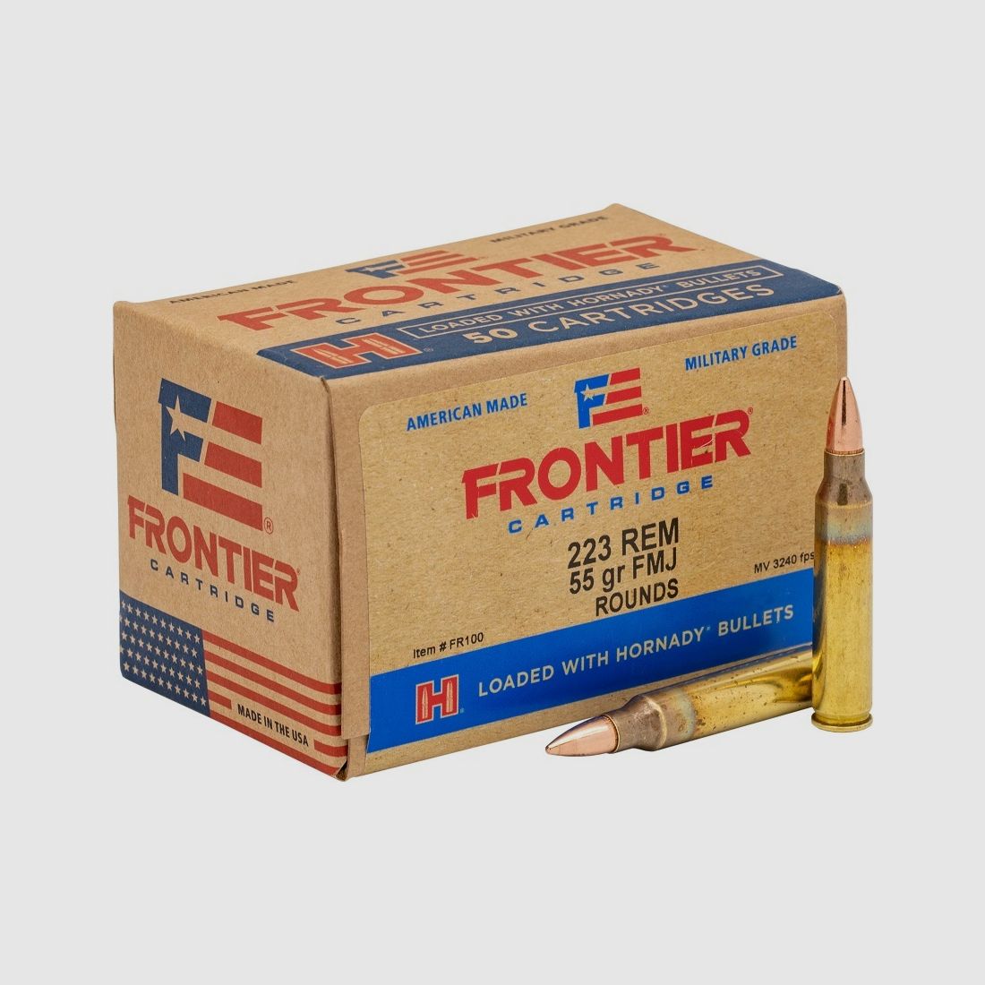 Hornady Frontier .223 Rem. 55GR FMJ 50 cartucce