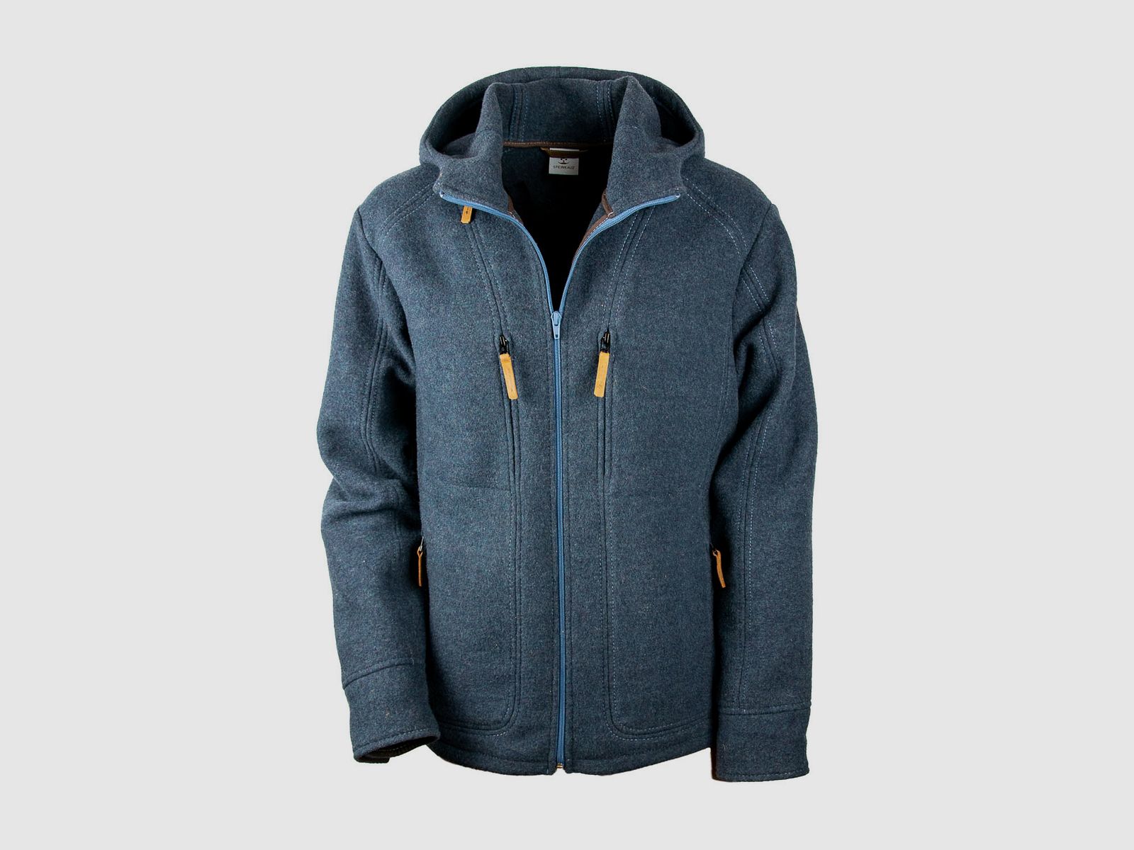 Lodenfleece-Hoodie "Kapuzenhuber" Mod. 2023, Petrolblau