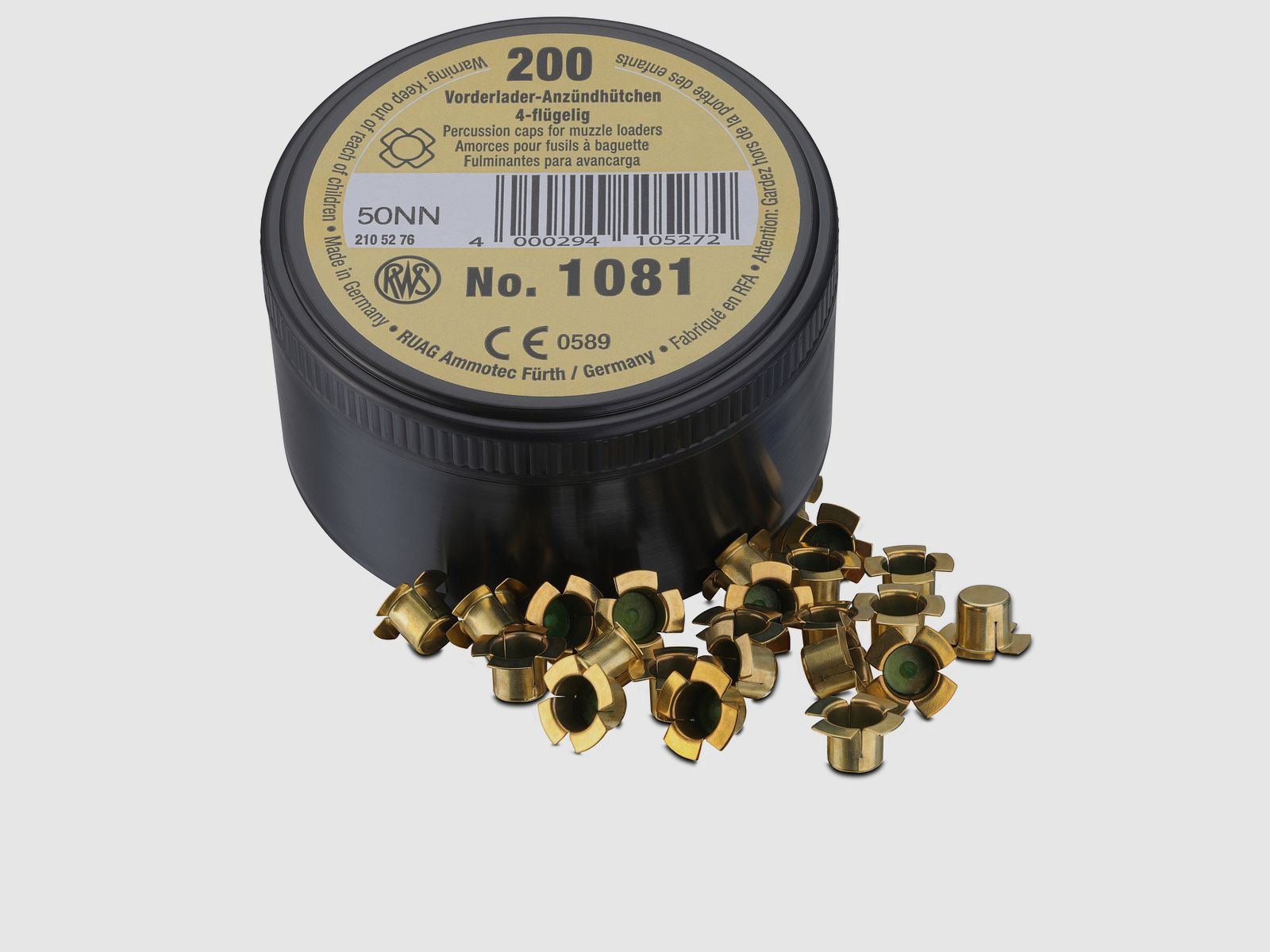 RWS Vorderladerzündhütchen 1081, Kaliber