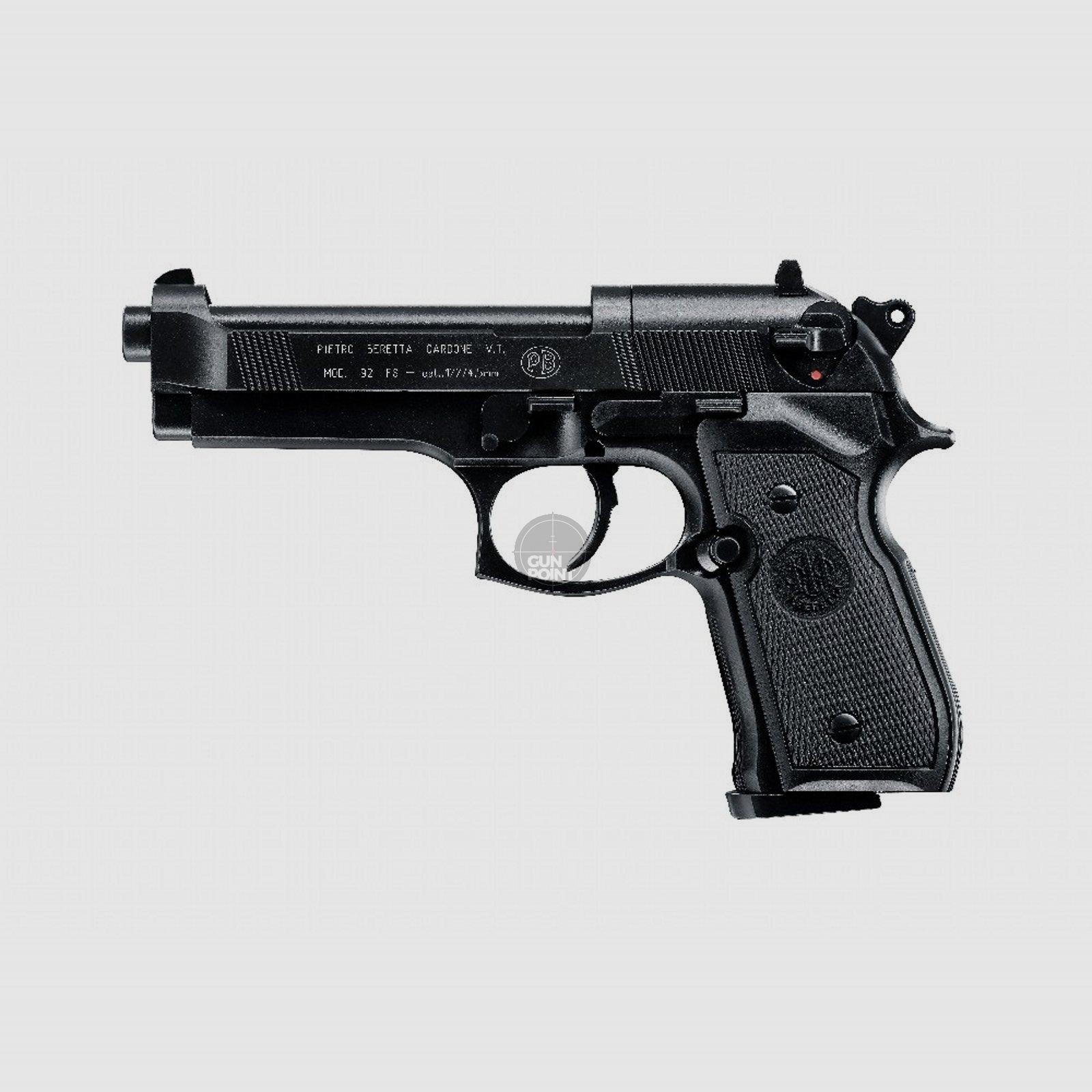 Luftpistole - Beretta M 92 FS brniert Diabolo Co2-System - Kal. 4,5 mm