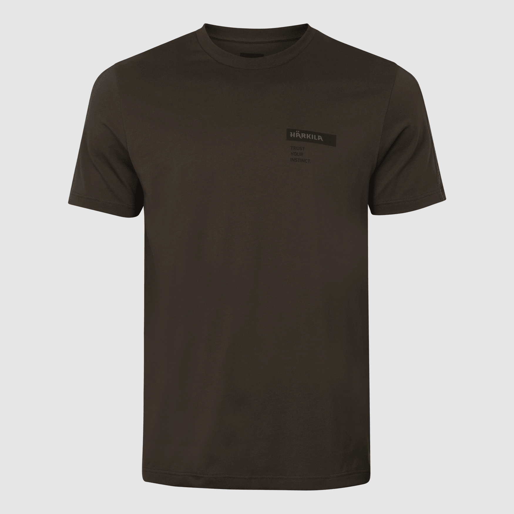 Härkila Logo Brand T-shirt Men Shadow Brown/Tarmac L