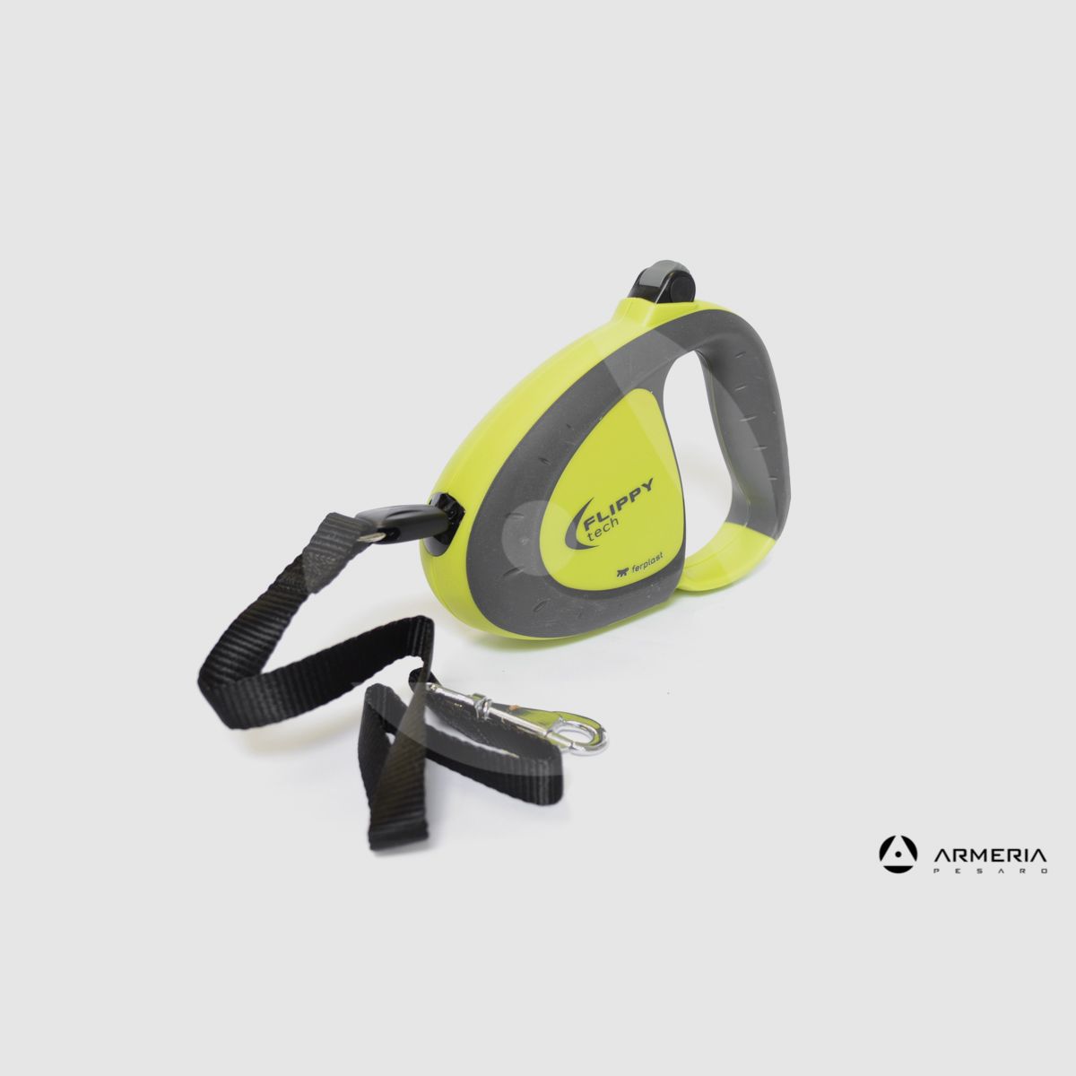 Smycz dla psa z kablem Flippy Tech rozmiar Small do 12kg zielona, zdjęcie 2 z 2