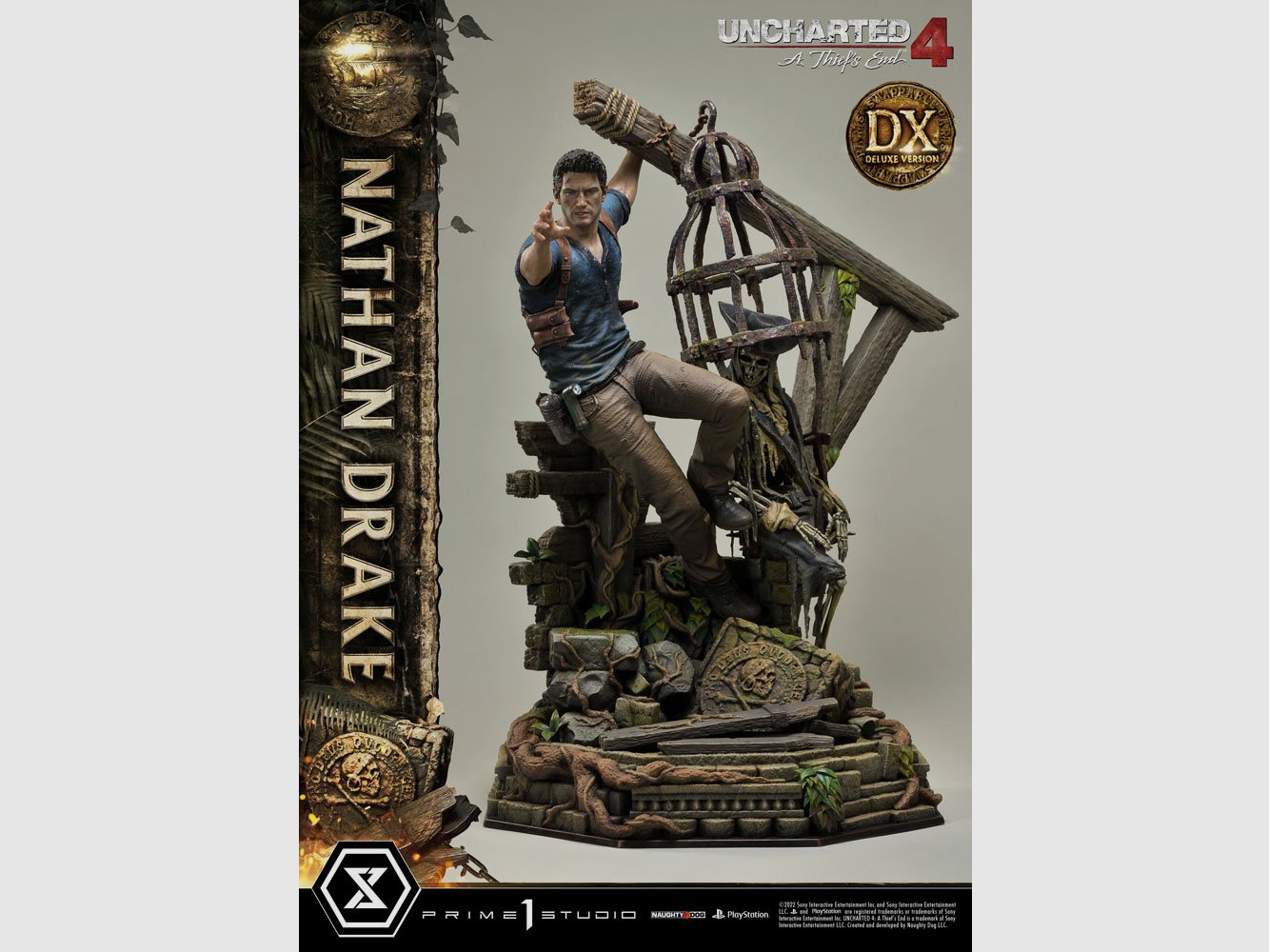 Uncharted 4: A Thief's End Ultimate Premium Masterline Statue 1/4 Nathan Drake Deluxe Bonus Version 69 cm | 43005