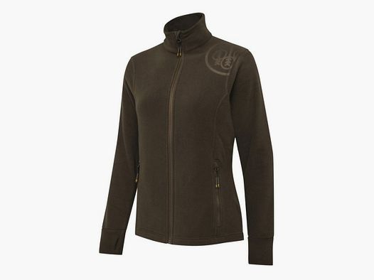 Women's fleece jacket BERETTA HP Logo Full Zip - Brown Bark