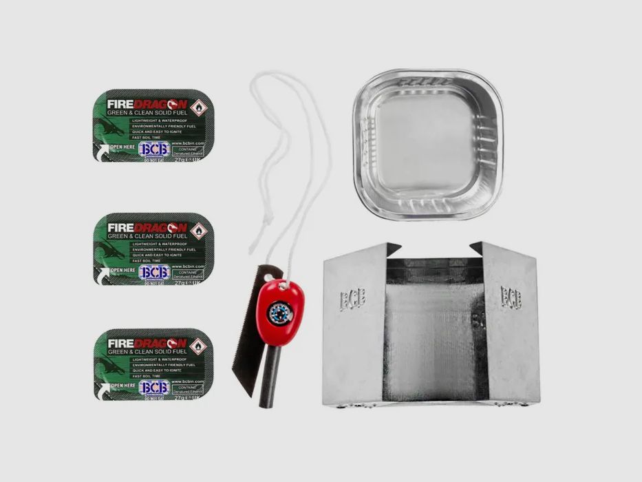 Zestaw kuchenek składanych Fire Dragon z paliwem i zapalnikiem