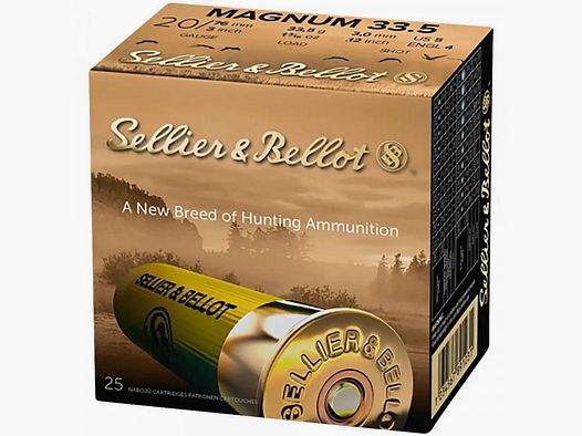 SELLIER & BELLOT 20/76 HUNTING MAGNUM - 3.5MM - 33.5 G