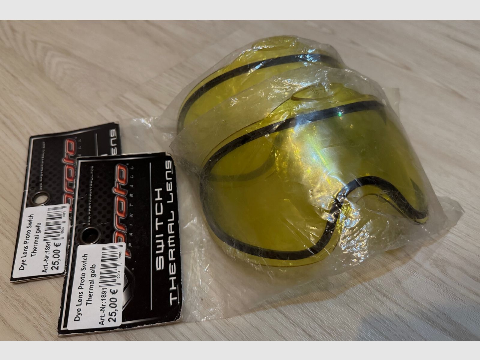 2x Dye Proto Switch Thermal verres en jaune
