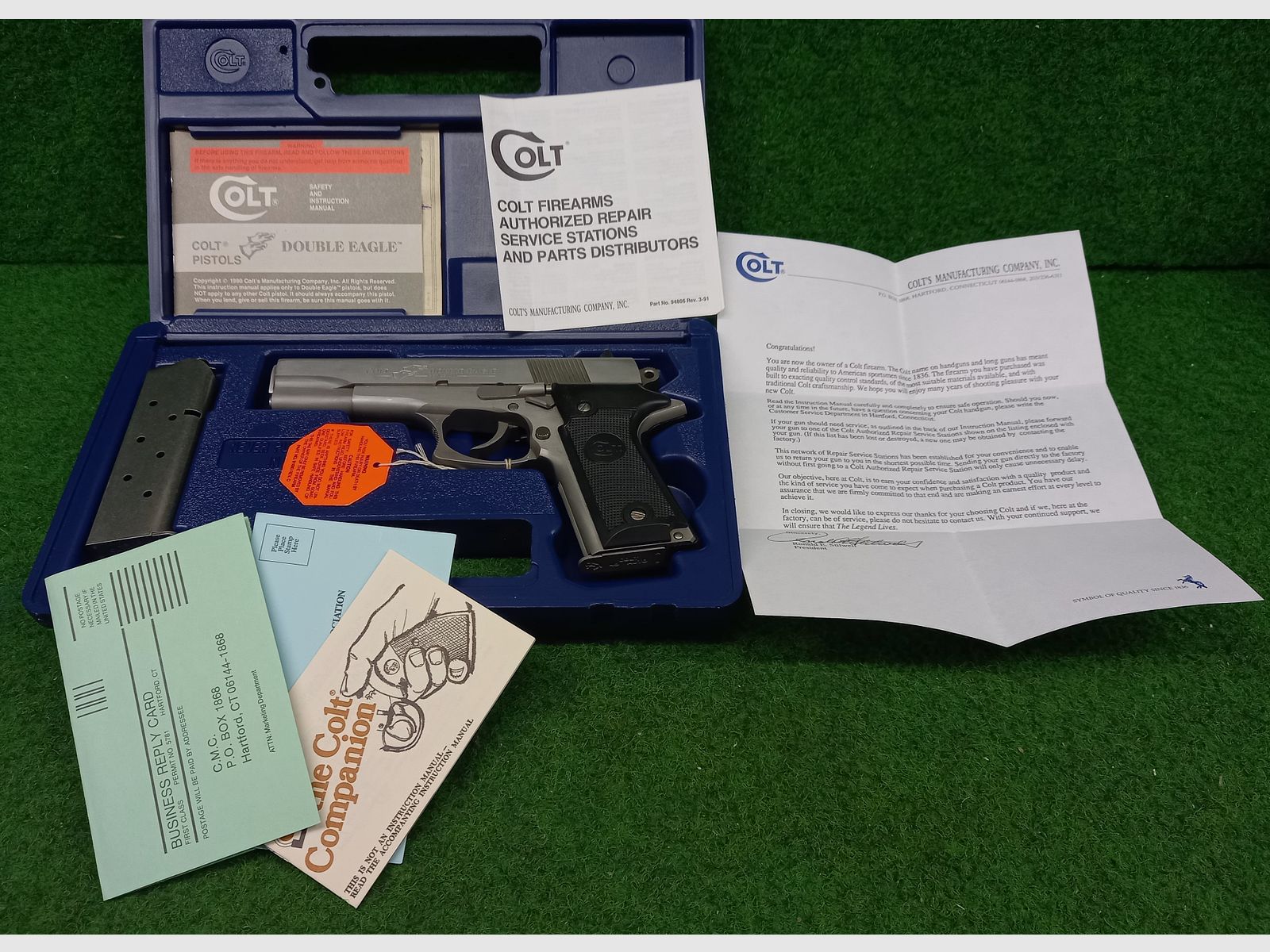 Colt Double Eagle pistol in .45 AUTO caliber made of stainless steel