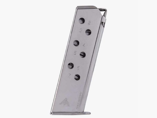 WALTHER PPK/S 7rd Nickel Magazine .380ACP Standard Floorplate