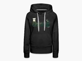 stop working - go hunting - Frauen Premium Hoodie Schwarz